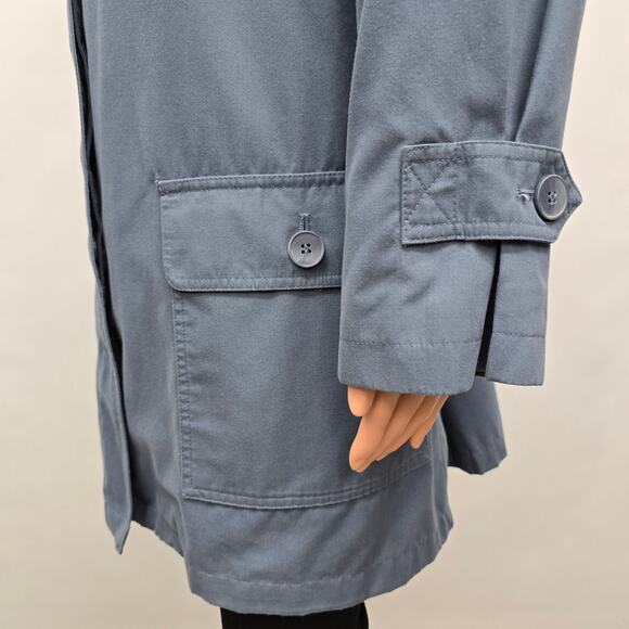 London Fog Limited Edition Trench Coat Removable Zipout Plaid Lining & Scarf 14P - Picture 6 of 13